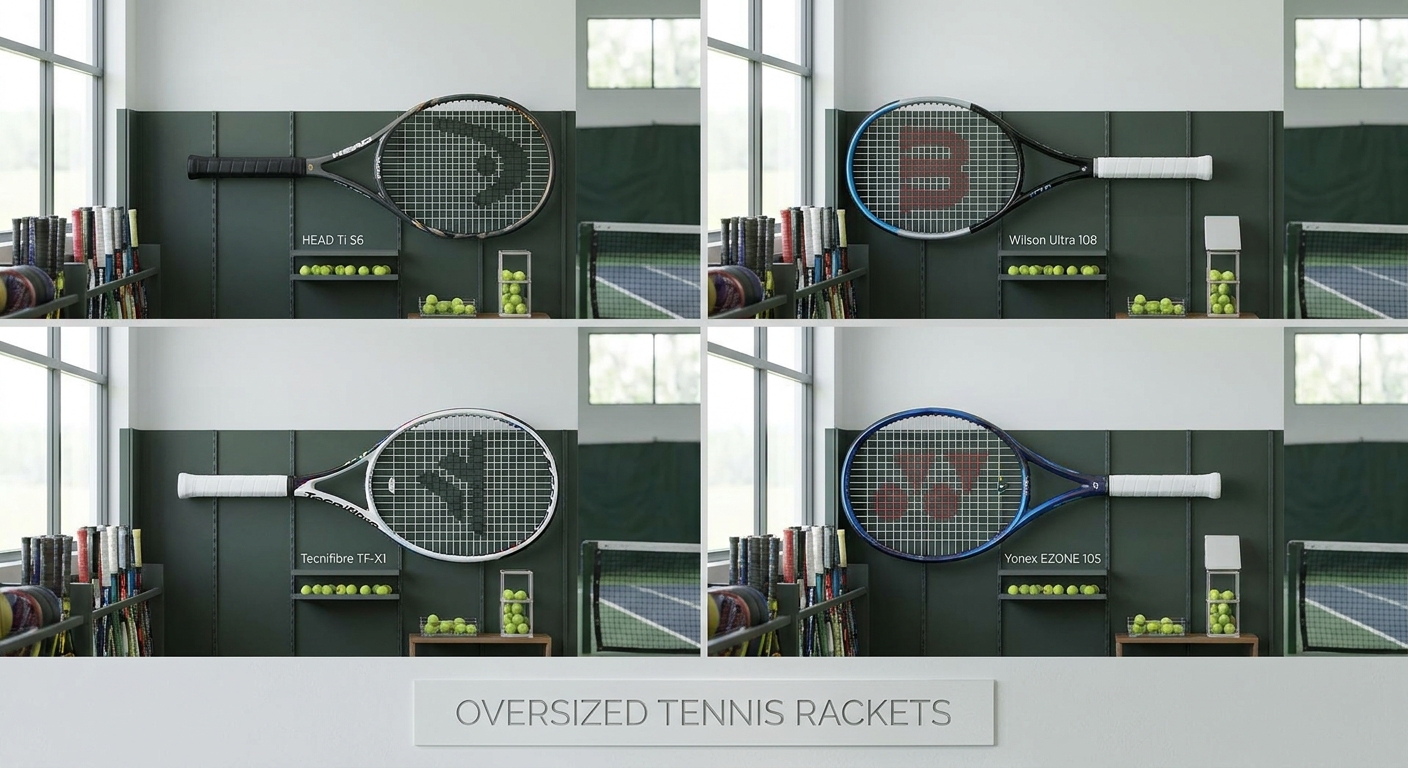 Top 4 Oversized Tennis Rackets Compared: Power, Comfort & Control Top 4 Oversized Tennis Rackets Compared: Power, Comfort & Control