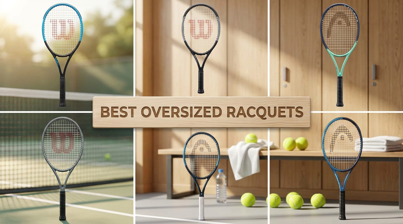 5 Best Oversized Tennis Racquets for Beginners & Seniors