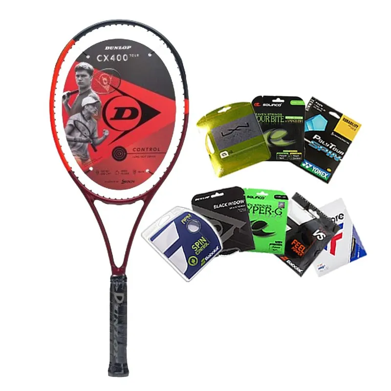 Dunlop CX 400 Tour racket throat detail