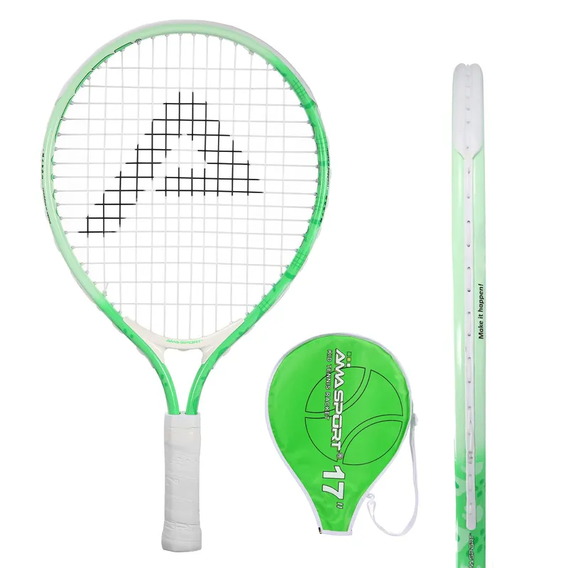 AMA SPORT Kids Tennis Racket 17 Inch Green