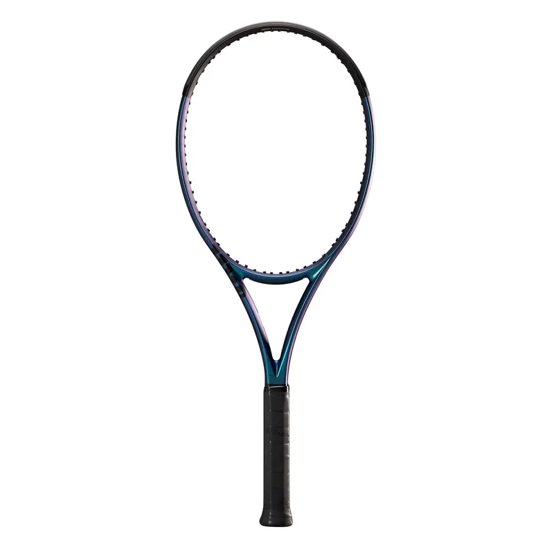 Wilson Ultra 100L v4.0 frame showing the color-shifting blue and purple paint