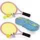 STSTECH Kids Tennis Rackets 17in Blue+Pink
