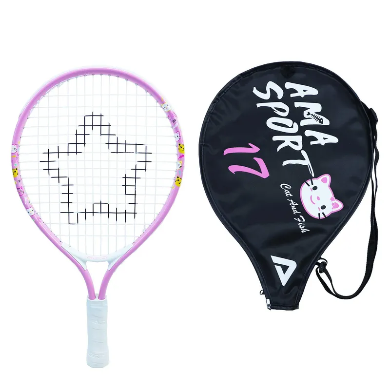 AMA SPORT Kids Tennis Racket 17 inch Pink